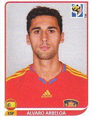Alvaro Arbeloa Spain samolepka Panini World Cup 2010 #570